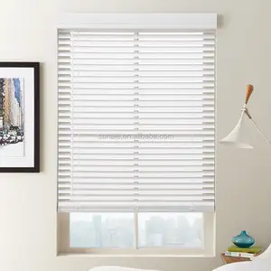2英寸人造木百叶窗 50 毫米 PVC 威尼斯百叶窗水平图案窗帘
