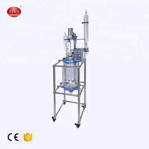 1-100 Liter Glass Jacketed Reactor for Production