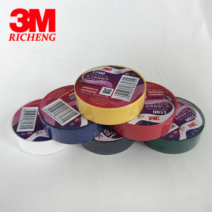<span class=keywords><strong>Pour</strong></span> 3M 1500 <span class=keywords><strong>Ruban</strong></span> électrique d'isolation en PVC 18mm adhésif en caoutchouc simple face longueur 10m <span class=keywords><strong>pour</strong></span> applications intérieures et extérieures - Product Image 2