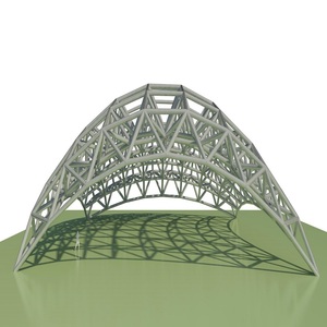 Structure de toit en ossature spatiale, usine de structures en acier de Chine, conception moderne de hangar de stockage métallique pour parking, jardin, stockage de charbon et centrale électrique - Product Image 4