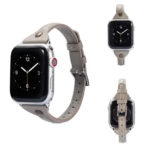 Chất lượng cao chính hãng Da xem ban nhạc dây đeo cho Apple xem iWatch loạt