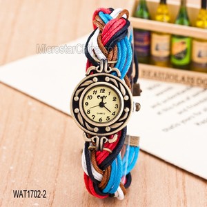 Chine usine en stock diamants de la chaîne conception rouge couleur horloge montre - bracelet - Product Image 3