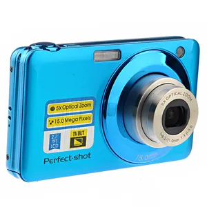 Digital Camera Made in China with MAX.15 MP 5MP CMOS sensor 5X optical zoom 4X digital zoom