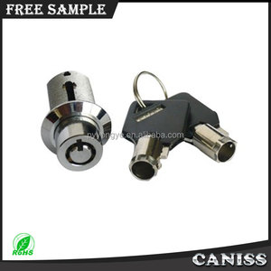 Seguridad 7 pasadores de seguridad de aleación de Zinc <span class=keywords><strong>mango</strong></span> tubular cerraduras y llaves para máquinas expendedoras - Product Image 6