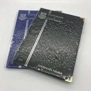 Nouveauté : Housses de diplôme personnalisées avec logos en feuille métallique et gaufrés, avec coins métalliques - Product Image 2
