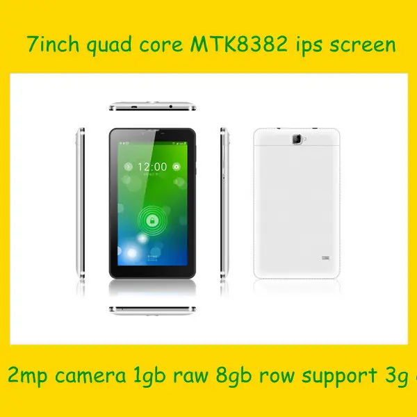 7 pollici mtk8382 3g android tablet/quad core/gps/bluetooth/schermo ips