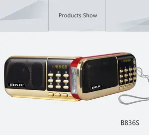 Mini lecteur de musique, haut-parleur USB, radio avec carte mémoire B836S, usine en chine