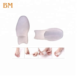 Séparateurs d'orteils en gel de silicone de couleur douce pour le soin des ongles des pieds, correction des <span class=keywords><strong>hallux</strong></span> <span class=keywords><strong>valgus</strong></span> et des bunions, pour enfants et correction des gros orteils - Product Image 3