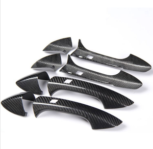 Housse de poignée de <span class=keywords><strong>porte</strong></span> en Fiber de carbone pour Mercedes, pour modèles A, B, C, E, S, GLA, CLS, GLE, CLA, GLK - Product Image 5