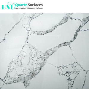 Tấm cho bàn làm bằng đá thạch anh calacatta người đàn ông hiện đại gạch cho biệt thự bên ngoài bức tường nội thất trang trí 7 Mohs BST <0.1mm - Product Image 2