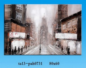 Alta calidad tamaño custome paisaje paisaje paisaje urbano 100% pintura al óleo sobre Lienzo pintado <span class=keywords><strong>a</strong></span> <span class=keywords><strong>mano</strong></span> al por mayor - Product Image 3