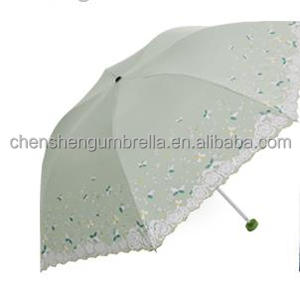 Encaje lluvia <span class=keywords><strong>protector</strong></span> <span class=keywords><strong>solar</strong></span> a prueba de lluvia paraguas plegable - Product Image 6