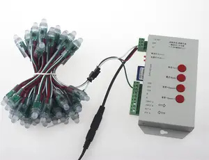 Controlador de píxeles programable T1000S LED RGB a todo Color con tarjeta SD DC5V / DC 7,5-24V para WS2811 2801 LPD8806 6803 1903