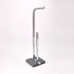 Rieles de toalla de tubo de metal de baño independientes con base de hormigón - Product Image 5