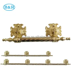 H023 Bestattungs dekoration Metalls cha tulle lange Bar Sarg Hardware Griffe