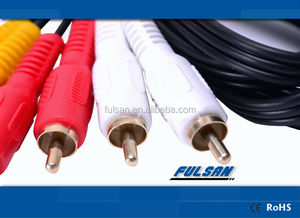 Plaqué or 3 RCA à 3 RCA Câble Audio et Vidéo pour DVD et MAGNÉTOSCOPE - Product Image 6