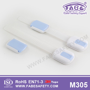 M305 fabe infantil bebés y niños seguridad ajustable cajón armario gabinete pestillo de la traba deslizante gabinete de bloqueo - Product Image 4
