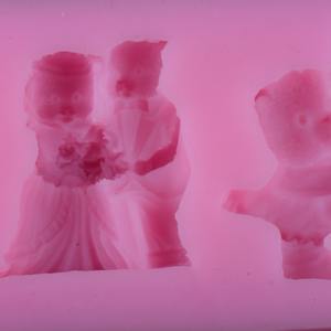 Moda Progettato Bella Figura Dell'orso 2 Cavità Del Silicone Mini Stampi per dolci Per I Bambini - Product Image 5