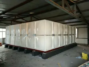 50 Cubic Meter GRP FRP Panels Bolted Assembled Water Storage Tank Fire Fighting Water Tank