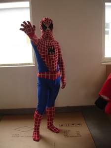 Traje de Mascota de <span class=keywords><strong>Spiderman</strong></span> hecho a mano para adultos, diseño personalizado de poliéster elástico para fiestas de Año Nuevo, hecho en China - Product Image 3