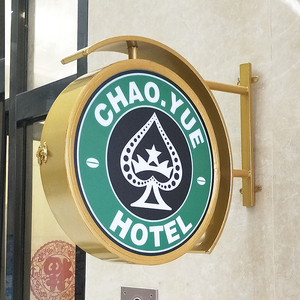 להתאמה אישית אור תיבת 3D לוגו <span class=keywords><strong>Led</strong></span> זול אור תיבת לוגו סימן סימן 3D תיבת אור - Product Image 4