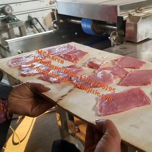 Machine à trancher automatique en acier inoxydable <span class=keywords><strong>pour</strong></span> côtelettes de porc, <span class=keywords><strong>steak</strong></span>, poulet, viande fraîche / Machine à trancher <span class=keywords><strong>pour</strong></span> découper la viande fraîche - Product Image 6