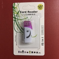 Lecteur de cartes mémoire usb 2.0, tout en 1, pour SD/TF/t-shirt, flash