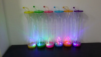 Gobelet en plastique lumineux LED de 32 oz avec paille – Gobelets réutilisables colorés pour KTV, bars, mariages et événements – Vente chaude