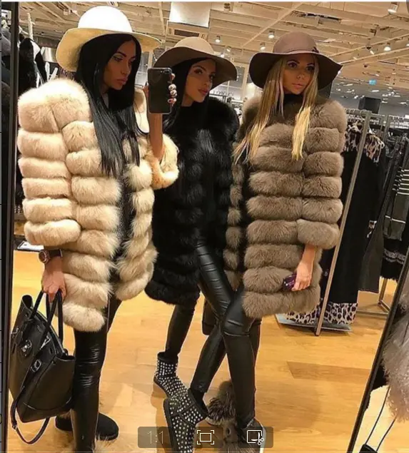 2021 Trung Quốc Tin Tức Faux Fur Coat Fox Fur Winter Coat Cho Phụ Nữ Nhà Máy Bán Buôn