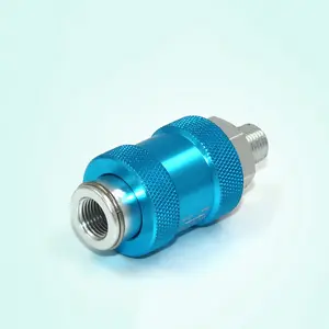 High quality High quality Pneumatic air Pipe control switch ftting hand slide valve Male to Female 3/8 inch BSPP MS-33MF