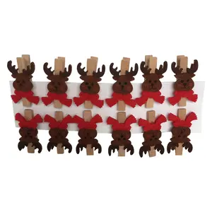 圣诞毛毡工艺钉麋鹿别针装饰为儿童