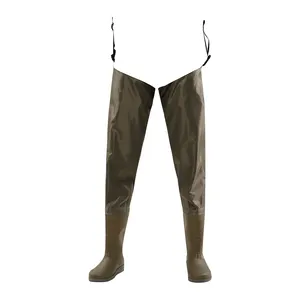 PVC and Nylon adjustable comfortable water proof fishing waders pants fly fishing overalls