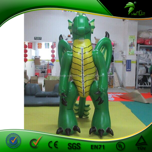 d'animaux costume Animal, Haute Qualité Personnalisé Nouveau Support <span class=keywords><strong>Gonflable</strong></span> <span class=keywords><strong>Dragon</strong></span> Vert <span class=keywords><strong>Dragon</strong></span> Costume Avec Double PVC - Product Image 2