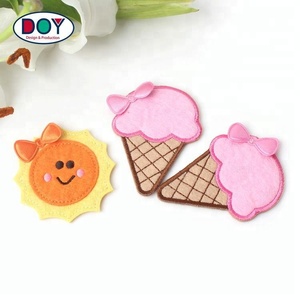 Estoque Sew On 3D Sentiu Máquina Logotipo Bordado Applique Patches para o Saco de Escola Bonito Crianças e Roupas - Product Image 5