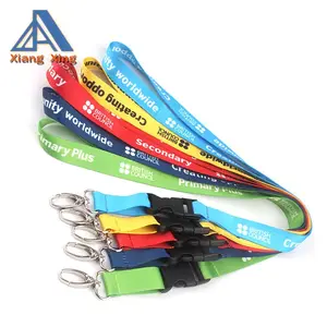 Chất Lượng Cao Giá Rẻ In Vui Màn Hình In Lanyard Cho Cổ Chìa Khóa Dây Buộc Với Kim Loại Xoay Snap Hook