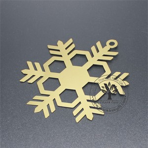 Vakantie outdoor decoratie gestanst sneeuwvlok metalen Kerst ornament - Product Image 4