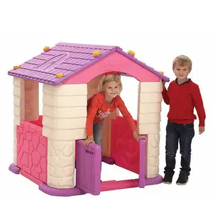 Nieuwe Kleurrijke hoge kwaliteit baby plastic speelhuisje outdoor mini speeltuin tuin playhouse apparatuur met venster