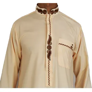 Beautiful Embroidery Islamic Men Dress Middle East Ethical Garment