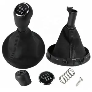 Phụ Kiện Xe Hơi 5/6 Tốc Độ Thiết Kế Mới GEAR KNOB CAP Gaitor Gaiter Khởi Động Cho Volkswagen TRANSPORTER T5 Mk5 Mk6