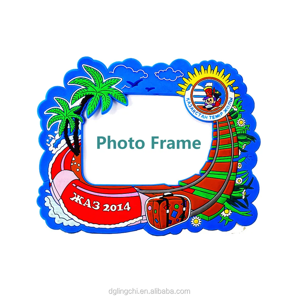 wholesale 3D plastic rubber pvc funny picture photo frame for photos