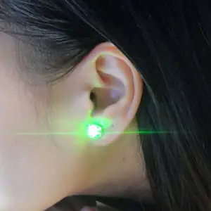 ปาร์ตี้เต้นรำหรือ Lady Party LED กระพริบ Light Up ต่างหูต่างหู Ear Stud Led Eardrop Earbob หูคลิป