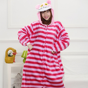 Onen gros Dors Adultes Bande Dessinée Cheshire Chat Unisexe Pyjamas Cosplay Costumes - Product Image 6