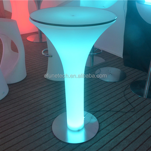 Baru Berdiri Isi Ulang Diterangi Plastik Akrilik <span class=keywords><strong>Light</strong></span> <span class=keywords><strong>Up</strong></span> LED <span class=keywords><strong>Bar</strong></span> Koktail Meja
