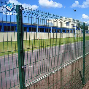 3D Wire Mesh Fence Panel/Folded Welded Mesh Industrial Fence