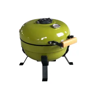 Kompor Pizza Kamado Kompor Jepang 12 Inci, Oven Rotisseri Berbentuk Turkish Trolley Kamado Kompor Jepang Panggang Kamado China 1 Buah