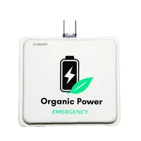 Organische power emergency enkele gebruik charger mini power bank een tijd charger