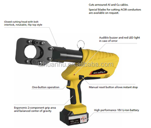 HHYD-50A Battery Powered <strong>Hydraulic</strong> <strong>Cable</strong> <strong>Cutter</strong> Cordless <strong>Cable</strong> <strong>Cutter</strong> Cutting Crimping <strong>Hydraulic</strong> Tool <strong>Cable</strong> <strong>Cutter</strong> - Product Image 2