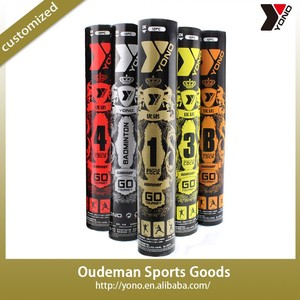 Al aire libre 2015 <span class=keywords><strong>volantes</strong></span> de bádminton de pato blanco plumilla/volante bádminton precio de fábrica - Product Image 5