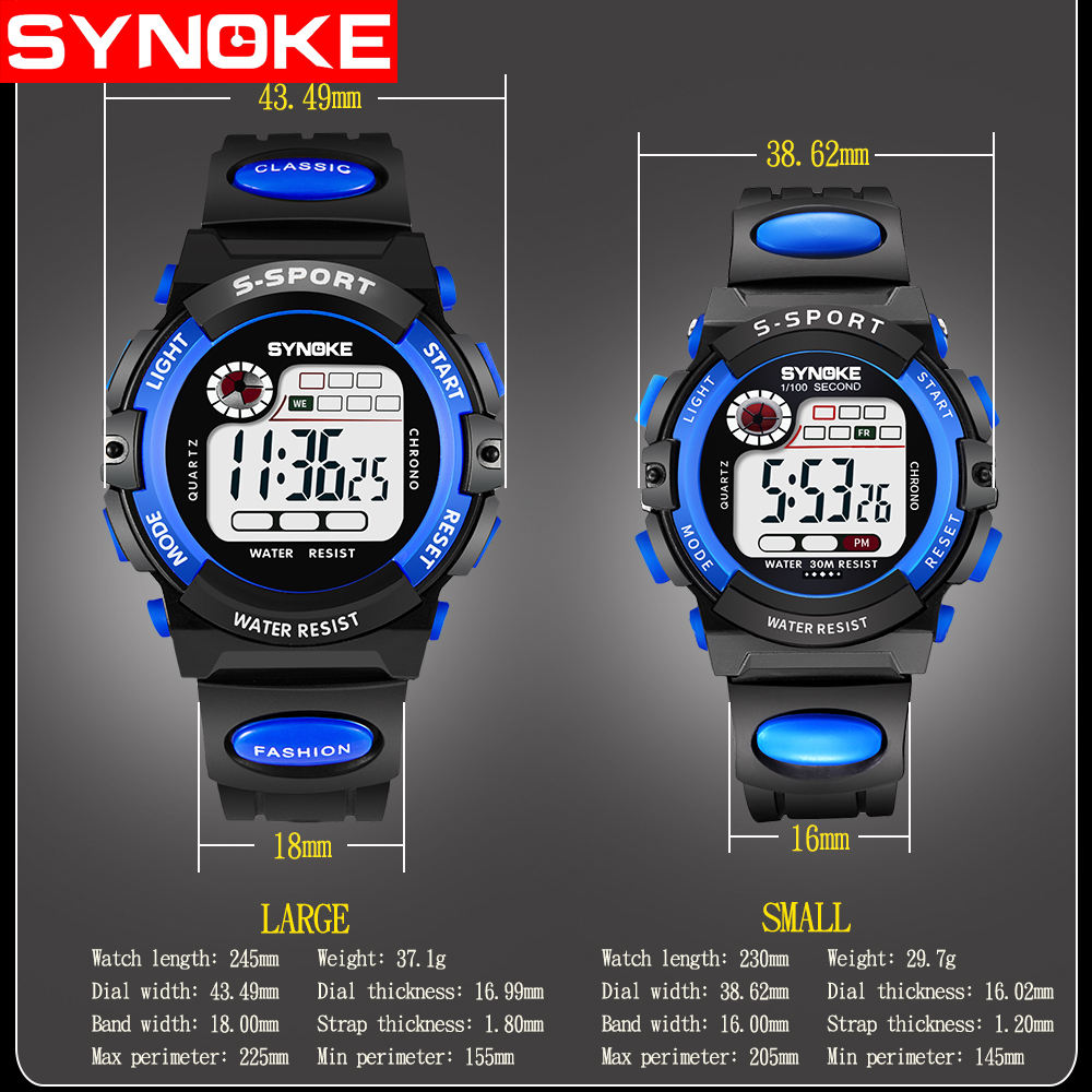 Orologio Per Bambini Sport LED Orologi Digali Cinturino In - Foto 3