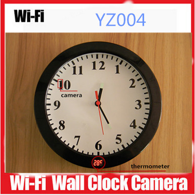 Настенные часы Скрытая камера wifi камера видеонаблюдения YZ004